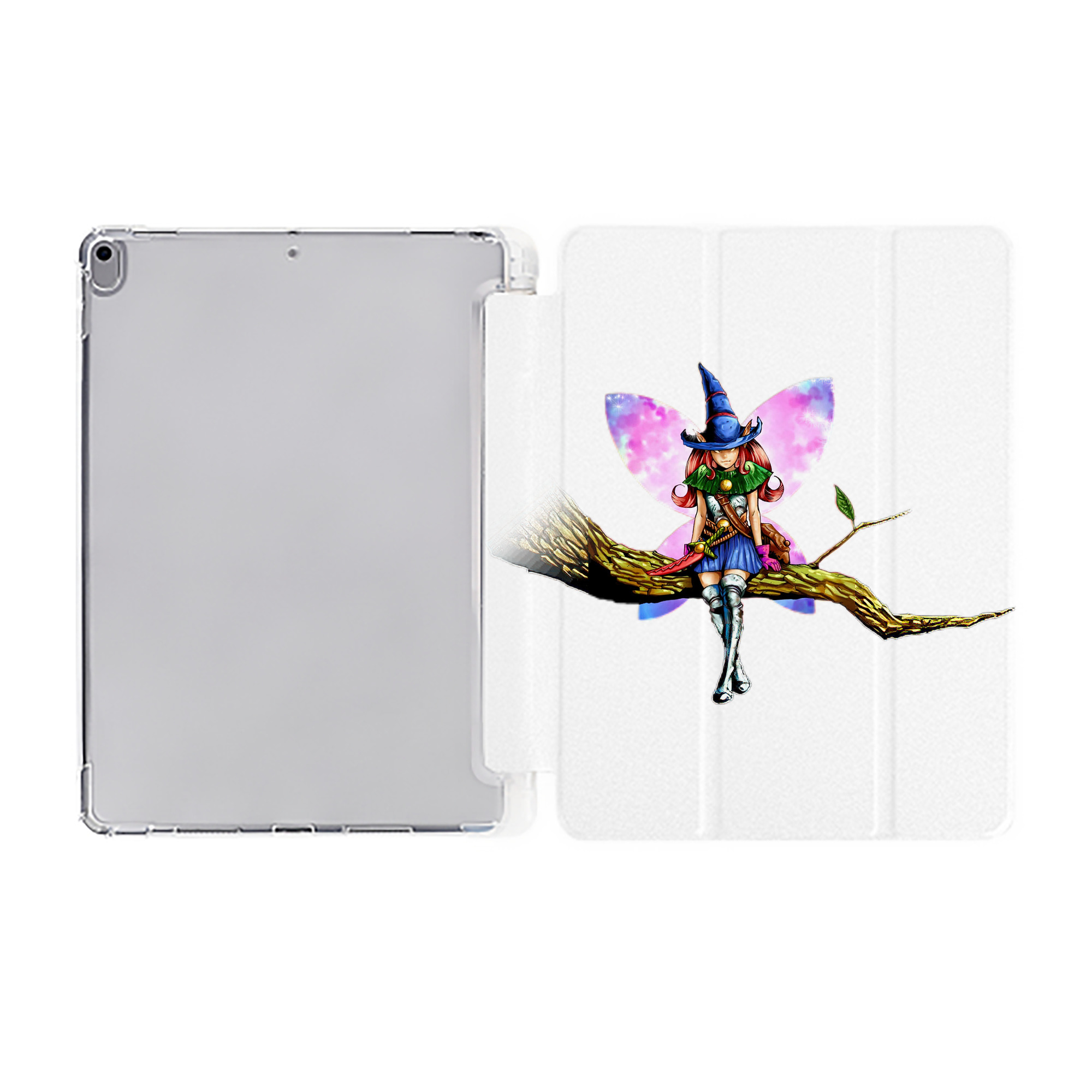 （画像用） 遊☆戯☆王 Yu-Gi-Oh! IPad ケース ペン収納付き 三つ折りスタンド PUレザー×シリコン 対応機種9.5/10.5/10.9インチ